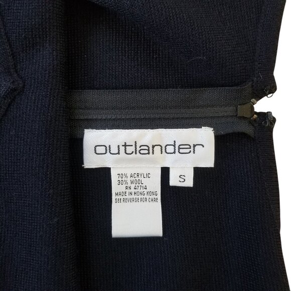 Black Beaded Knit Dress by Outlander for Evening or Stage - Picture 11 of 14